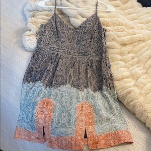 Cynthia Vincent Black and White Patterned Dress